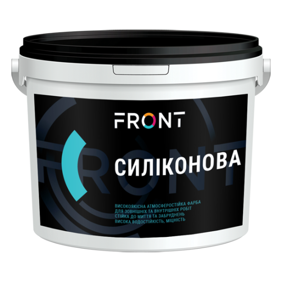 Фарба СИЛІКОНОВА FRONT, біла матова, 12кг